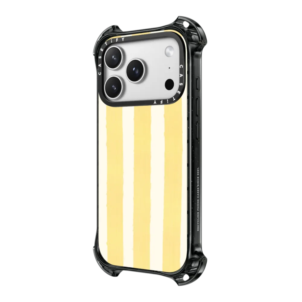 Impact iPhone 17 Pro Max Case MagSafe Compatible - Yellow Stripes