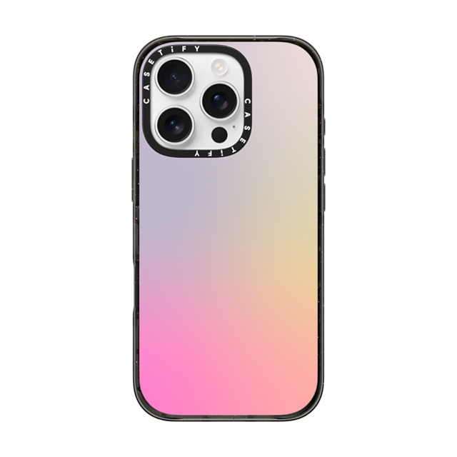 CASETiFY iPhone 16 Pro ケース ブラック インパクトケース MagSafe対応 Pastel,Gradient,Futurism,Pastel Pastel Gradient