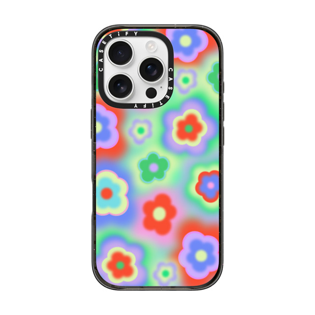 CASETiFY iPhone 16 Pro Case ブラック インパクトケース Floral Floral,Floral Acid Flowers Mother's Day CASETiFY iPhone 16 Pro Case ブラック インパクトケース Floral Floral,Floral Acid Flowers Mother's Day