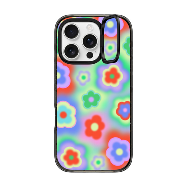 CASETiFY iPhone 16 Pro Case Black インパクトリングスタンドケース MagSafe対応 Floral Floral,Floral Acid Flowers Mother's Day CASETiFY iPhone 16 Pro Case Black インパクトリングスタンドケース MagSafe対応 Floral Floral,Floral Acid Flowers Mother's Day