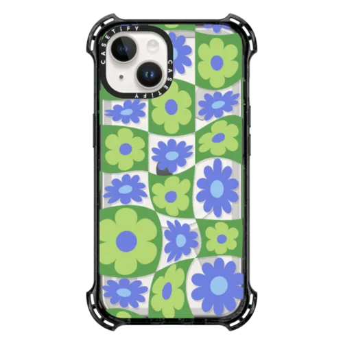 iPhone 14 - Warped Floral Checker