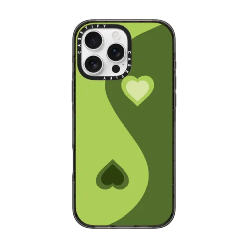 iPhone 16 Pro Max - Heart Yin Yang - Green