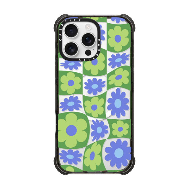 CASETiFY iPhone 16 Pro Max Case Black ウルトラ インパクトケース MagSafe 対応 Maximalism Warped Floral Checker CASETiFY iPhone 16 Pro Max Case Black ウルトラ インパクトケース MagSafe 対応 Maximalism Warped Floral Checker
