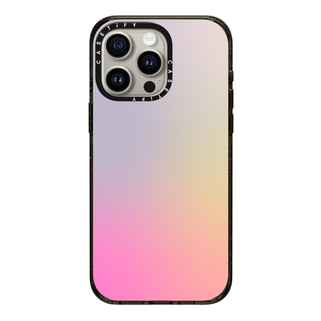 CASETiFY iPhone 15 Pro Max ケース ブラック インパクトケース Pastel,Gradient,Futurism,Pastel Pastel Gradient