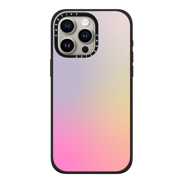 CASETiFY iPhone 15 Pro Max ケース マットブラック インパクトケース MagSafe対応 Pastel,Gradient,Futurism,Pastel Pastel Gradient