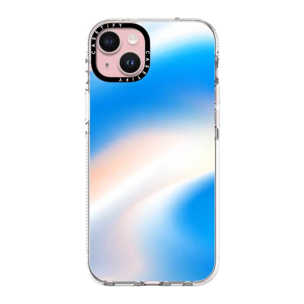 Clear iPhone 15 Plus Case MagSafe Compatible - Hawaiin Waves