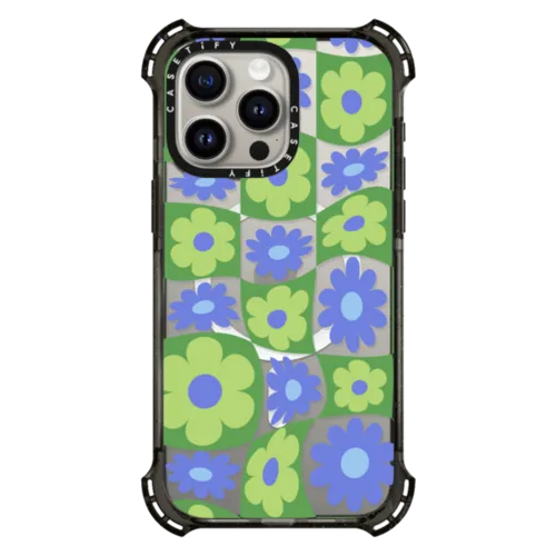 iPhone 15 Pro Max - Warped Floral Checker