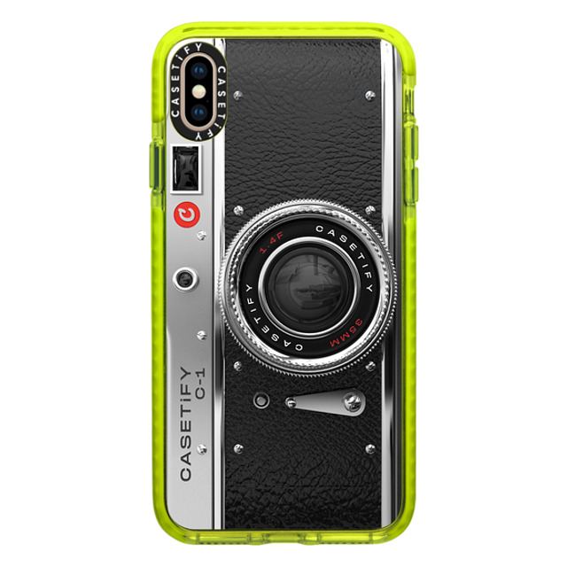 CASETiFY iPhone XS Max ケース ネオン イエロー インパクトケース カメラ Camera Case - Classic