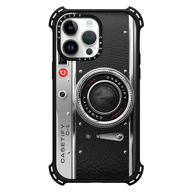 CASETiFY iPhone 14 Pro Max ケース マットブラック バウンスケース カメラ Camera Case - Classic