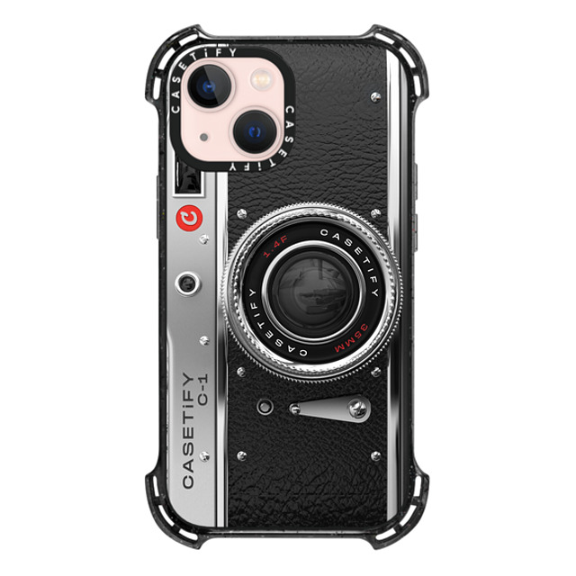 CASETiFY iPhone 13 Mini ケース Triple Black バウンスケース カメラ Camera Case - Classic