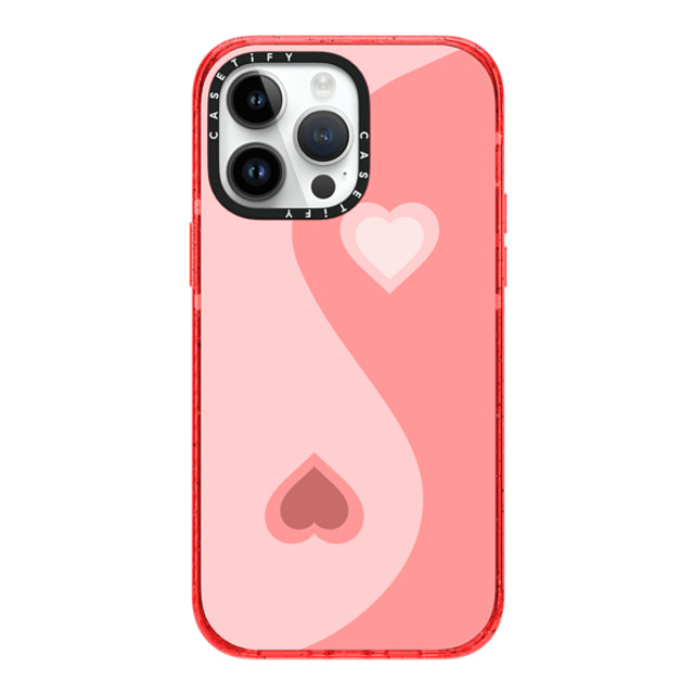 CASETiFY iPhone 14 Pro Max Case レッド インパクトケース Heart Yin Yang - Pink casetify_artist Father's Day CASETiFY iPhone 14 Pro Max Case レッド インパクトケース Heart Yin Yang - Pink casetify_artist Father's Day