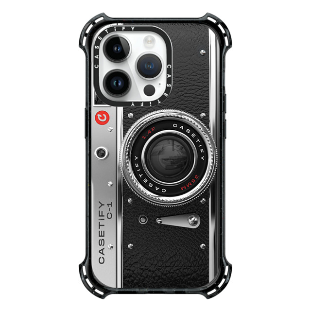 CASETiFY iPhone 14 Pro ケース ブラック バウンスケース カメラ Camera Case - Classic