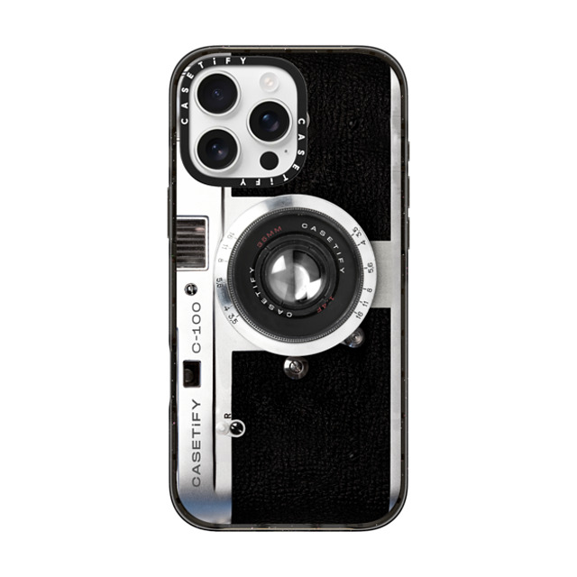 CASETiFY iPhone 16 Pro Max ケース ブラック インパクトケース MagSafe対応 Camera Case - Urban Chic casetify_artist