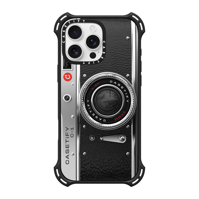 CASETiFY iPhone 16 Pro Max ケース マットブラック バウンスケース カメラ Camera Case - Classic