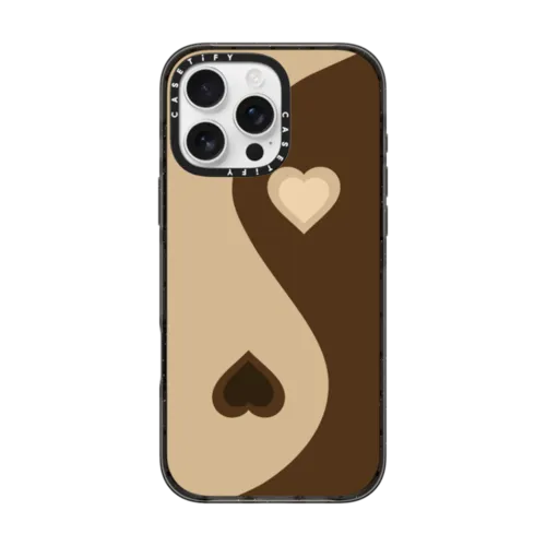 iPhone 16 Pro Max - Heart Yin Yang - Latte