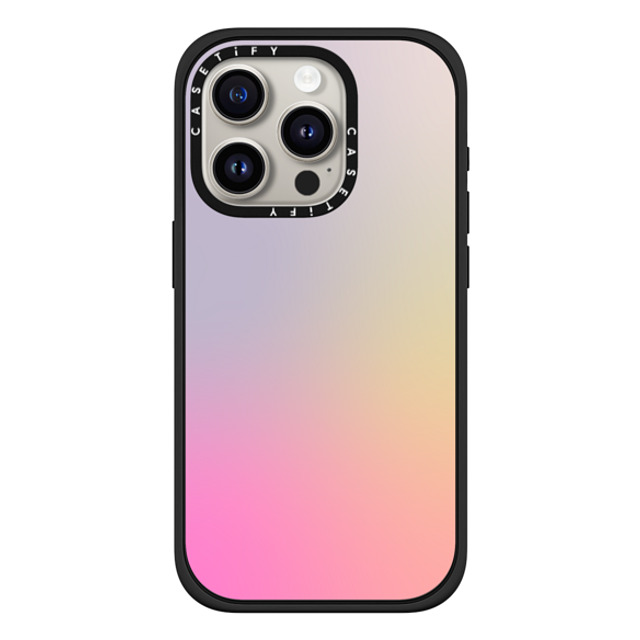 CASETiFY iPhone 15 Pro ケース マットブラック インパクトケース MagSafe対応 Pastel,Gradient,Futurism,Pastel Pastel Gradient