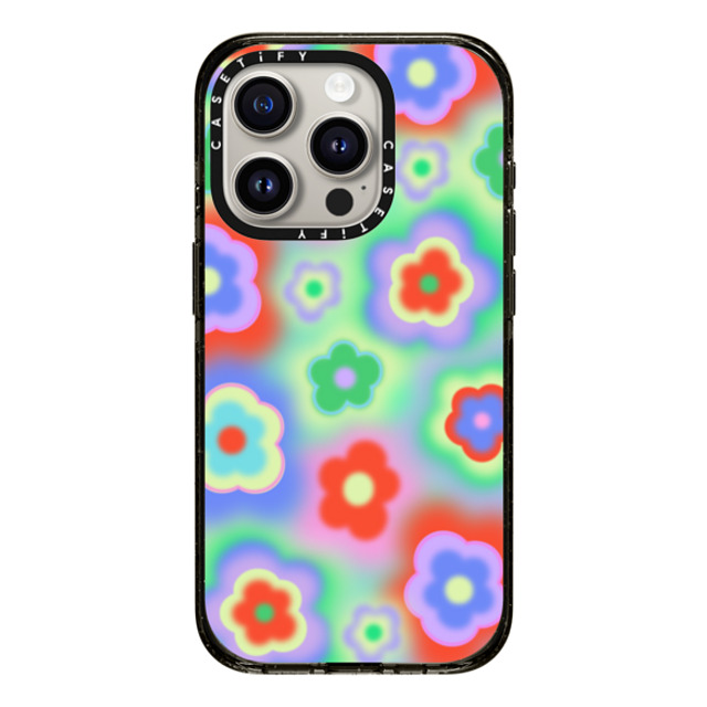 CASETiFY iPhone 15 Pro ケース ブラック インパクトケース MagSafe対応 Floral Floral,Floral Acid Flowers Father's Day CASETiFY iPhone 15 Pro ケース ブラック インパクトケース MagSafe対応 Floral Floral,Floral Acid Flowers Father's Day