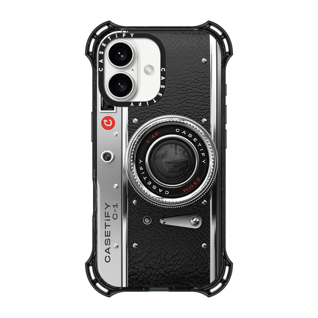 CASETiFY iPhone 16 Case Black バウンスケース カメラ Camera Case - Classic CASETiFY iPhone 16 Case Black バウンスケース カメラ Camera Case - Classic