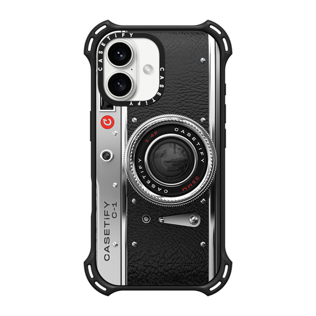 CASETiFY iPhone 16 ケース マットブラック バウンスケース カメラ Camera Case - Classic