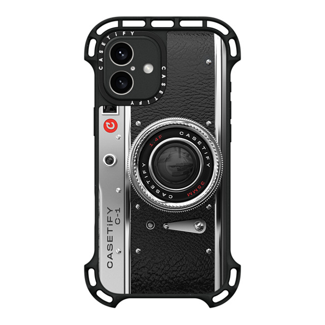 CASETiFY iPhone 16 Plus ケース ブラック ウルトラ バウンスケース MagSafe対応 カメラ Camera Case - Classic