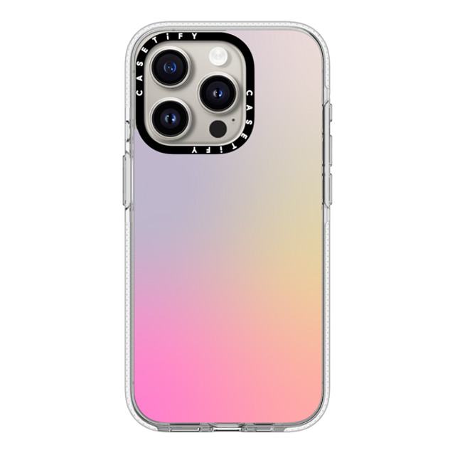 CASETiFY iPhone 15 Pro ケース クリア クリア ケース MagSafe対応 Pastel,Gradient,Futurism,Pastel Pastel Gradient