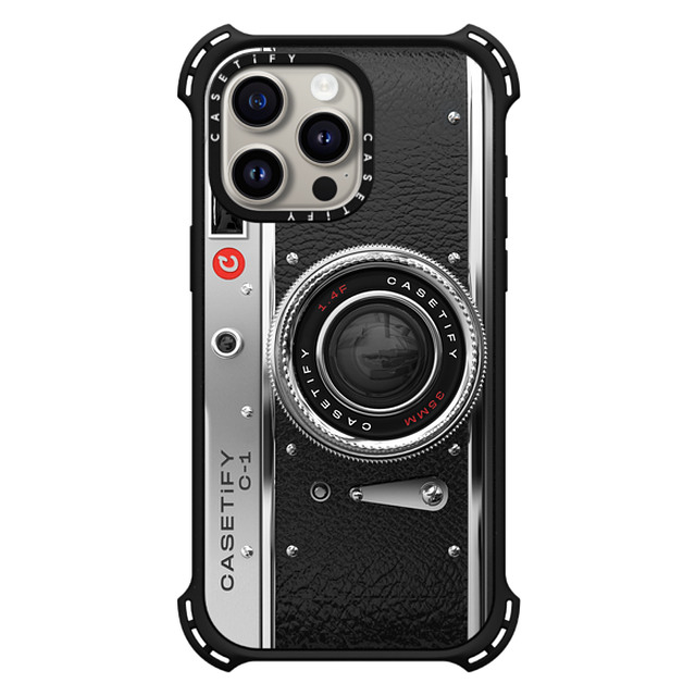 CASETiFY iPhone 15 Pro Max Case Matte Black バウンスケース カメラ Camera Case - Classic CASETiFY iPhone 15 Pro Max Case Matte Black バウンスケース カメラ Camera Case - Classic