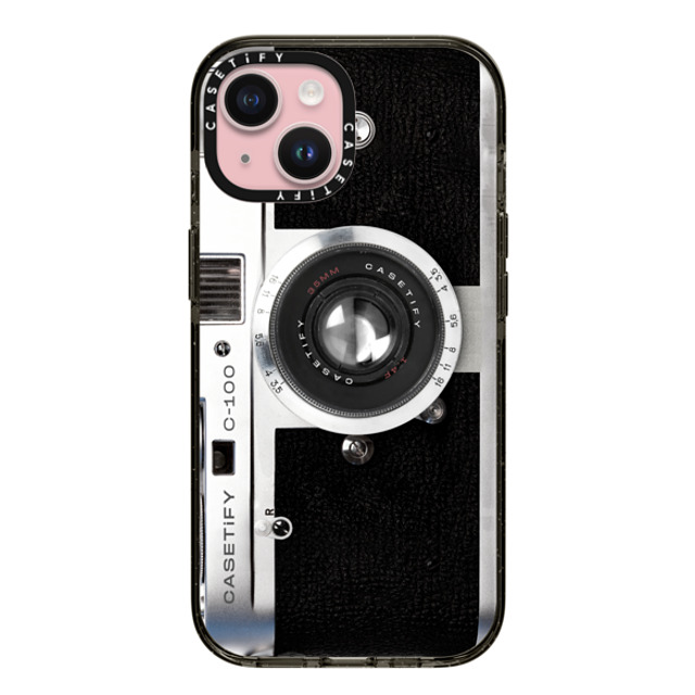 CASETiFY iPhone 15 ケース ブラック インパクトケース Camera Case - Urban Chic casetify_artist