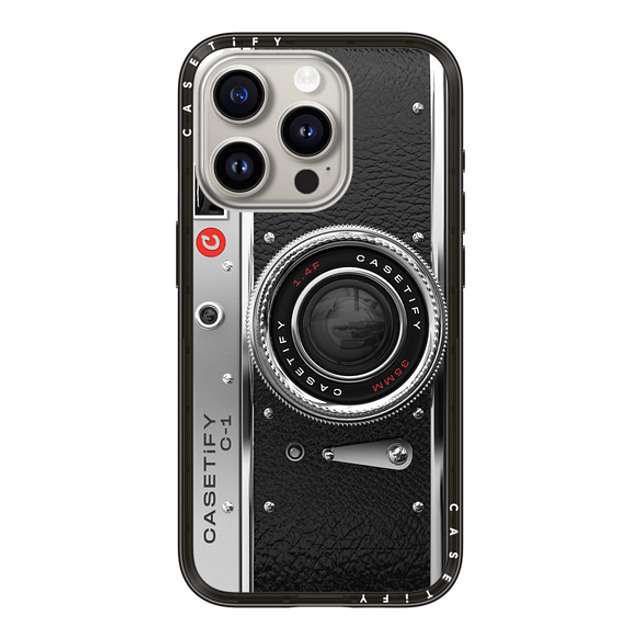 CASETiFY iPhone 15 Pro ケース ブラック インパクトライトケース Camera カメラ Camera Case - Classic Back to School CASETiFY iPhone 15 Pro ケース ブラック インパクトライトケース Camera カメラ Camera Case - Classic Back to School