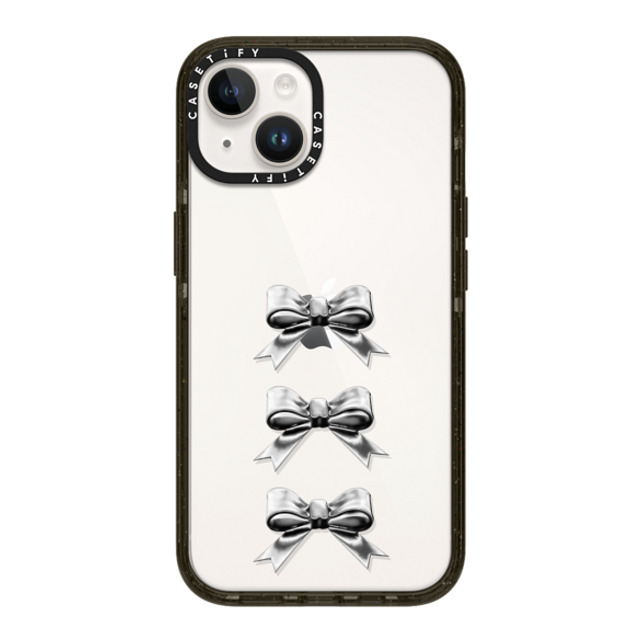 CASETiFY iPhone 14 ケース ブラック インパクトケース Butterfly,Sport Chrome Bows