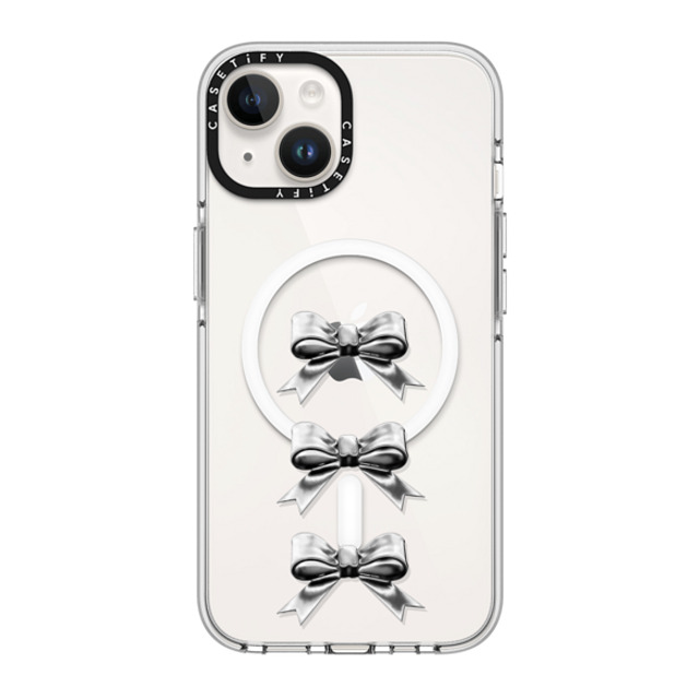 CASETiFY iPhone 14 Case Clear Clear Case MagSafe Compatible Butterfly,Ribbon,Sport Chrome Bows CASETiFY iPhone 14 Case Clear Clear Case MagSafe Compatible Butterfly,Ribbon,Sport Chrome Bows