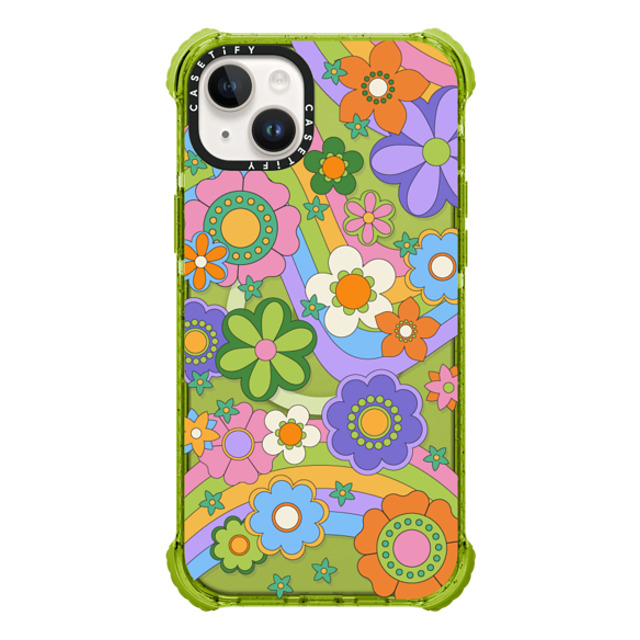 CASETiFY iPhone 14 Plus Case Kiwi ウルトラ インパクトケース MagSafe 対応 Groovy Floral casetify_artist CASETiFY iPhone 14 Plus Case Kiwi ウルトラ インパクトケース MagSafe 対応 Groovy Floral casetify_artist