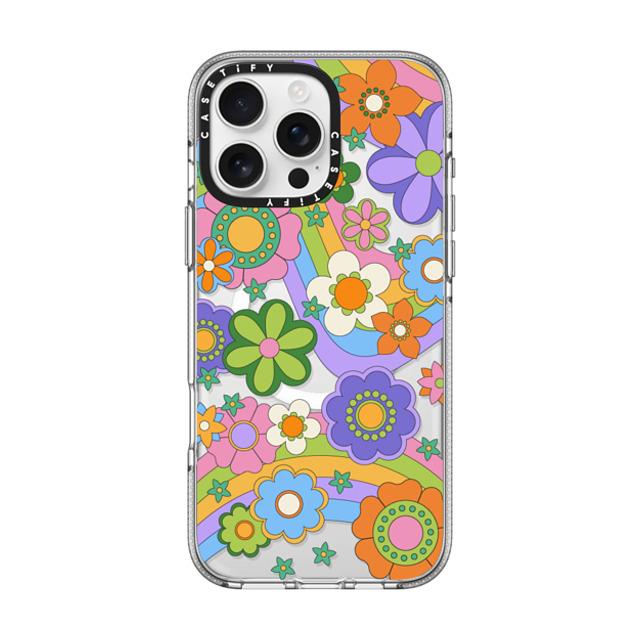 CASETiFY iPhone 16 Pro Max Case Clear Clear Case MagSafe Compatible Groovy Floral casetify_artist Mother's Day CASETiFY iPhone 16 Pro Max Case Clear Clear Case MagSafe Compatible Groovy Floral casetify_artist Mother's Day