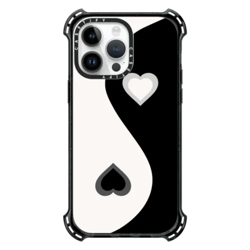 iPhone 14 Pro Max - Heart Yin Yang - Black