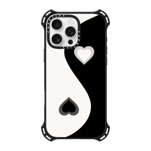 iPhone 16 Pro Max - Heart Yin Yang - Black