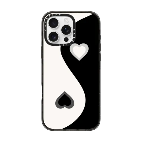 iPhone 16 Pro Max - Heart Yin Yang - Black