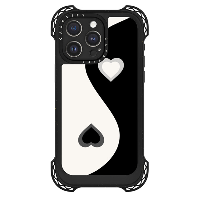 CASETiFY iPhone 15 Pro Max Case Black ウルトラ バウンスケース MagSafe対応 Heart Yin Yang - Black casetify_artist Back to School CASETiFY iPhone 15 Pro Max Case Black ウルトラ バウンスケース MagSafe対応 Heart Yin Yang - Black casetify_artist Back to School