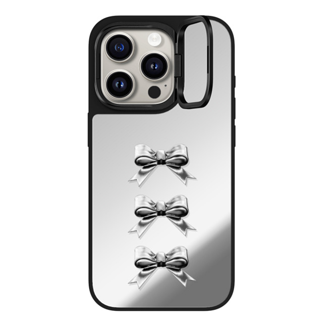 CASETiFY iPhone 15 Pro Case Silver on Black ミラー リングスタンドケース MagSafe対応 Butterfly,Sport Butterfly,Ribbon,Sport Chrome Bows Mother's Day CASETiFY iPhone 15 Pro Case Silver on Black ミラー リングスタンドケース MagSafe対応 Butterfly,Sport Butterfly,Ribbon,Sport Chrome Bows Mother's Day