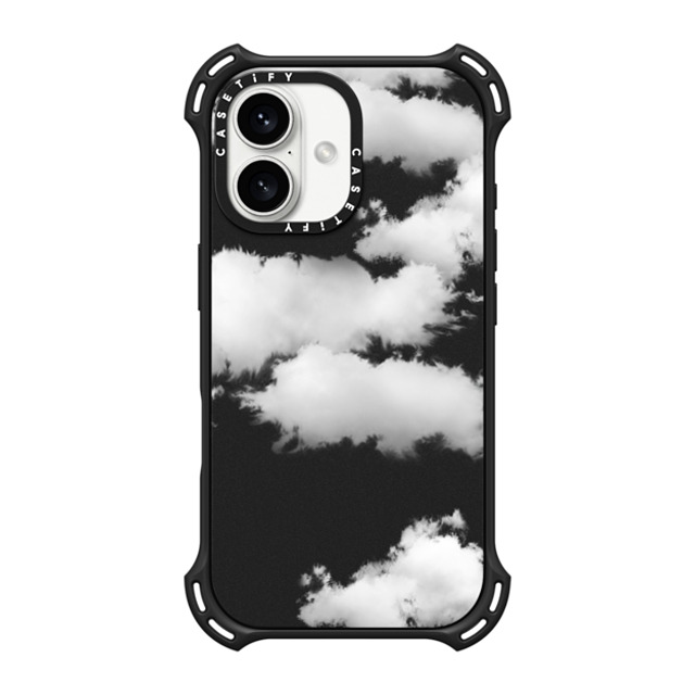 CASETiFY iPhone 16 ケース マットブラック バウンスケース Cloud Cloud Clouds Back to School CASETiFY iPhone 16 ケース マットブラック バウンスケース Cloud Cloud Clouds Back to School