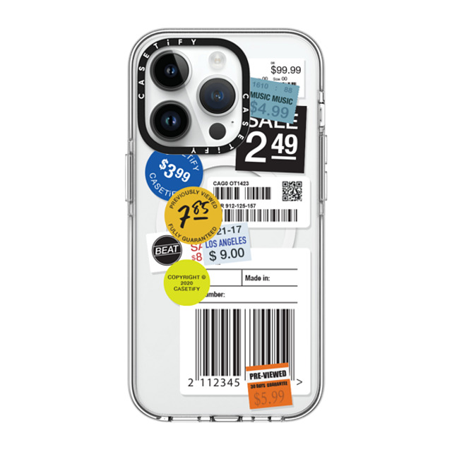 CASETiFY iPhone 14 Pro Case Clear Clear Case MagSafe Compatible ステッカー Label Sticker Design CASETiFY iPhone 14 Pro Case Clear Clear Case MagSafe Compatible ステッカー Label Sticker Design