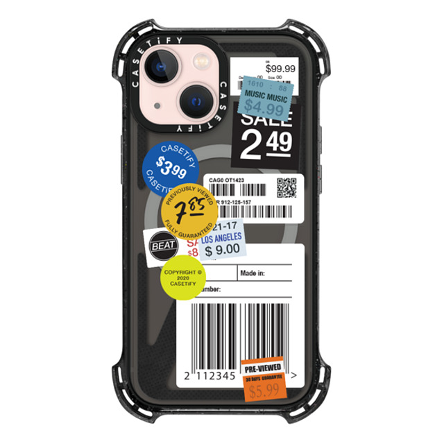 CASETiFY iPhone 13 Mini Case Triple Black バウンスケース Sticker ステッカー Label Sticker Design Mother's Day CASETiFY iPhone 13 Mini Case Triple Black バウンスケース Sticker ステッカー Label Sticker Design Mother's Day