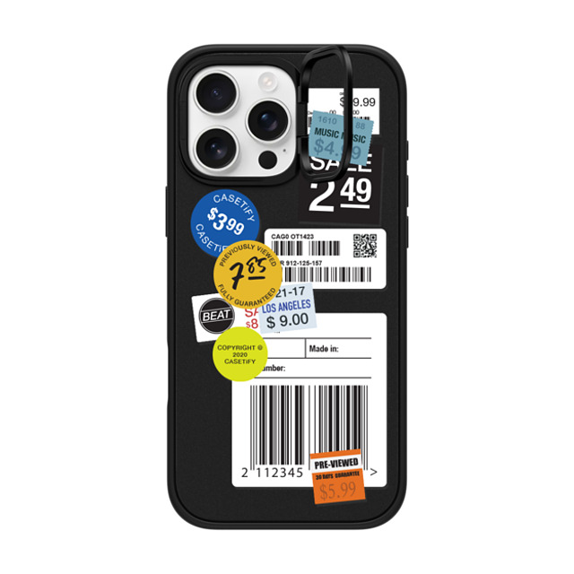 CASETiFY iPhone 16 Pro Max Case Matte Black インパクトリングスタンドケース MagSafe対応 ステッカー Label Sticker Design CASETiFY iPhone 16 Pro Max Case Matte Black インパクトリングスタンドケース MagSafe対応 ステッカー Label Sticker Design