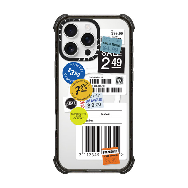 CASETiFY iPhone 16 Pro Max Case Black ウルトラ インパクトケース MagSafe 対応 ステッカー Label Sticker Design CASETiFY iPhone 16 Pro Max Case Black ウルトラ インパクトケース MagSafe 対応 ステッカー Label Sticker Design