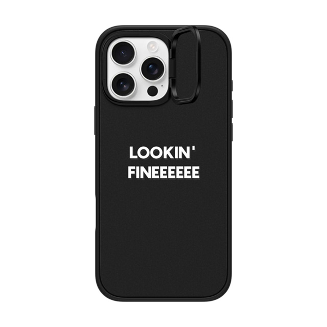 CASETiFY iPhone 16 Pro Max Case Matte Black インパクトリングスタンドケース MagSafe対応 Quote,Typography LOOKIN' FINE CASETiFY iPhone 16 Pro Max Case Matte Black インパクトリングスタンドケース MagSafe対応 Quote,Typography LOOKIN' FINE