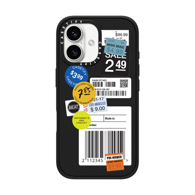 CASETiFY iPhone 16 ケース マットブラック インパクトケース MagSafe対応 Sticker ステッカー Label Sticker Design Father's Day CASETiFY iPhone 16 ケース マットブラック インパクトケース MagSafe対応 Sticker ステッカー Label Sticker Design Father's Day