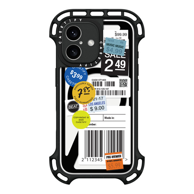 CASETiFY iPhone 16 Case Black ウルトラ バウンスケース MagSafe対応 ステッカー Label Sticker Design CASETiFY iPhone 16 Case Black ウルトラ バウンスケース MagSafe対応 ステッカー Label Sticker Design