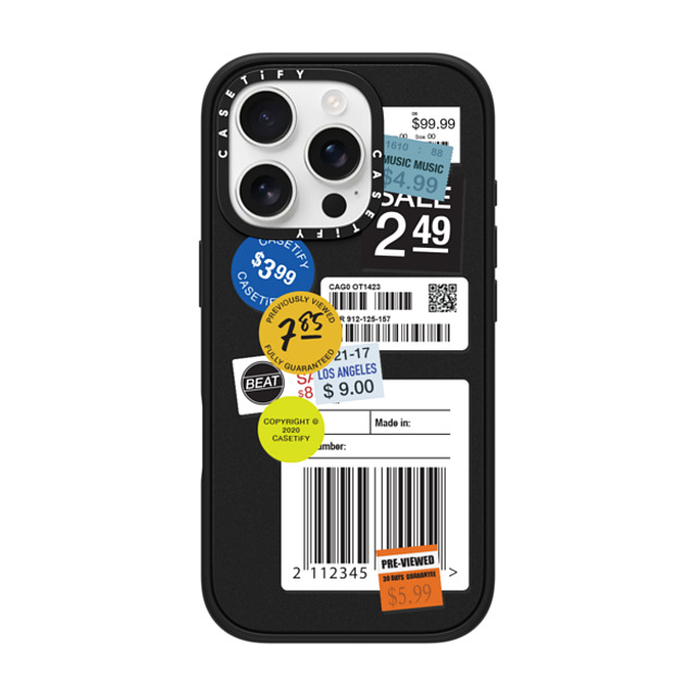 CASETiFY iPhone 16 Pro ケース マットブラック インパクトケース MagSafe対応 Sticker ステッカー Label Sticker Design Father's Day CASETiFY iPhone 16 Pro ケース マットブラック インパクトケース MagSafe対応 Sticker ステッカー Label Sticker Design Father's Day