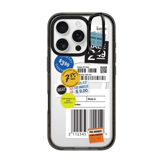 CASETiFY iPhone 16 Pro ケース ブラック インパクトリングスタンドケース MagSafe対応 Sticker ステッカー Label Sticker Design Father's Day CASETiFY iPhone 16 Pro ケース ブラック インパクトリングスタンドケース MagSafe対応 Sticker ステッカー Label Sticker Design Father's Day