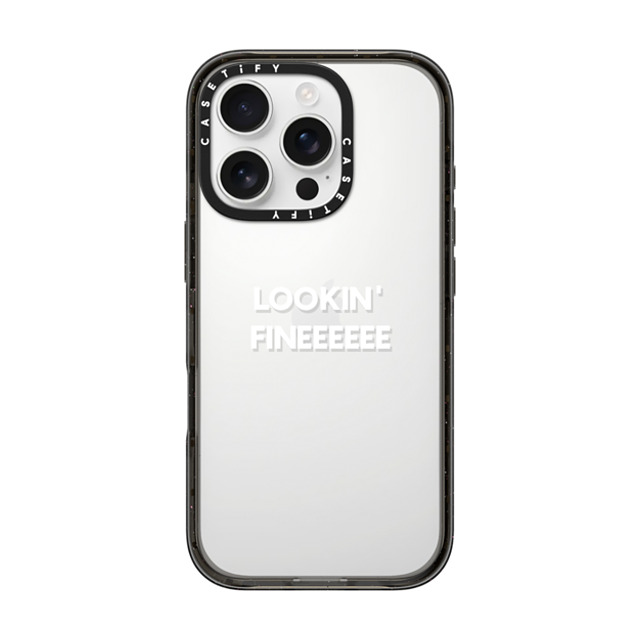 CASETiFY iPhone 16 Pro Case Black Impact Case Quote,Typography LOOKIN' FINE CASETiFY iPhone 16 Pro Case Black Impact Case Quote,Typography LOOKIN' FINE