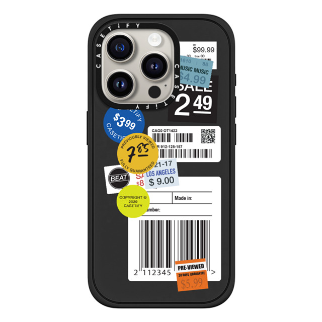CASETiFY iPhone 15 Pro ケース マットブラック インパクトケース MagSafe対応 Sticker ステッカー Label Sticker Design Father's Day CASETiFY iPhone 15 Pro ケース マットブラック インパクトケース MagSafe対応 Sticker ステッカー Label Sticker Design Father's Day