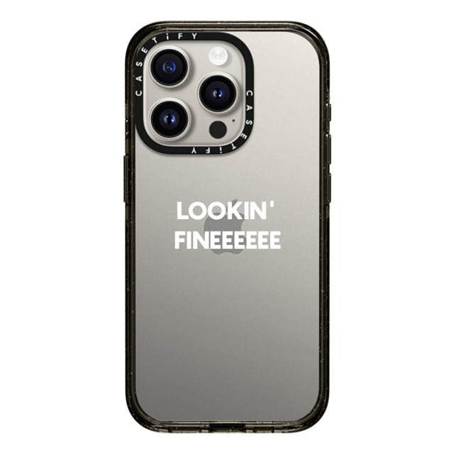 CASETiFY iPhone 15 Pro Case Black Impact Case Quote,Typography LOOKIN' FINE CASETiFY iPhone 15 Pro Case Black Impact Case Quote,Typography LOOKIN' FINE